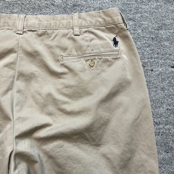 Polo Ralph Lauren Preston Mens Chino Pants Preppy Flat Front 38x31 Vintage Pony - Picture 3 of 9